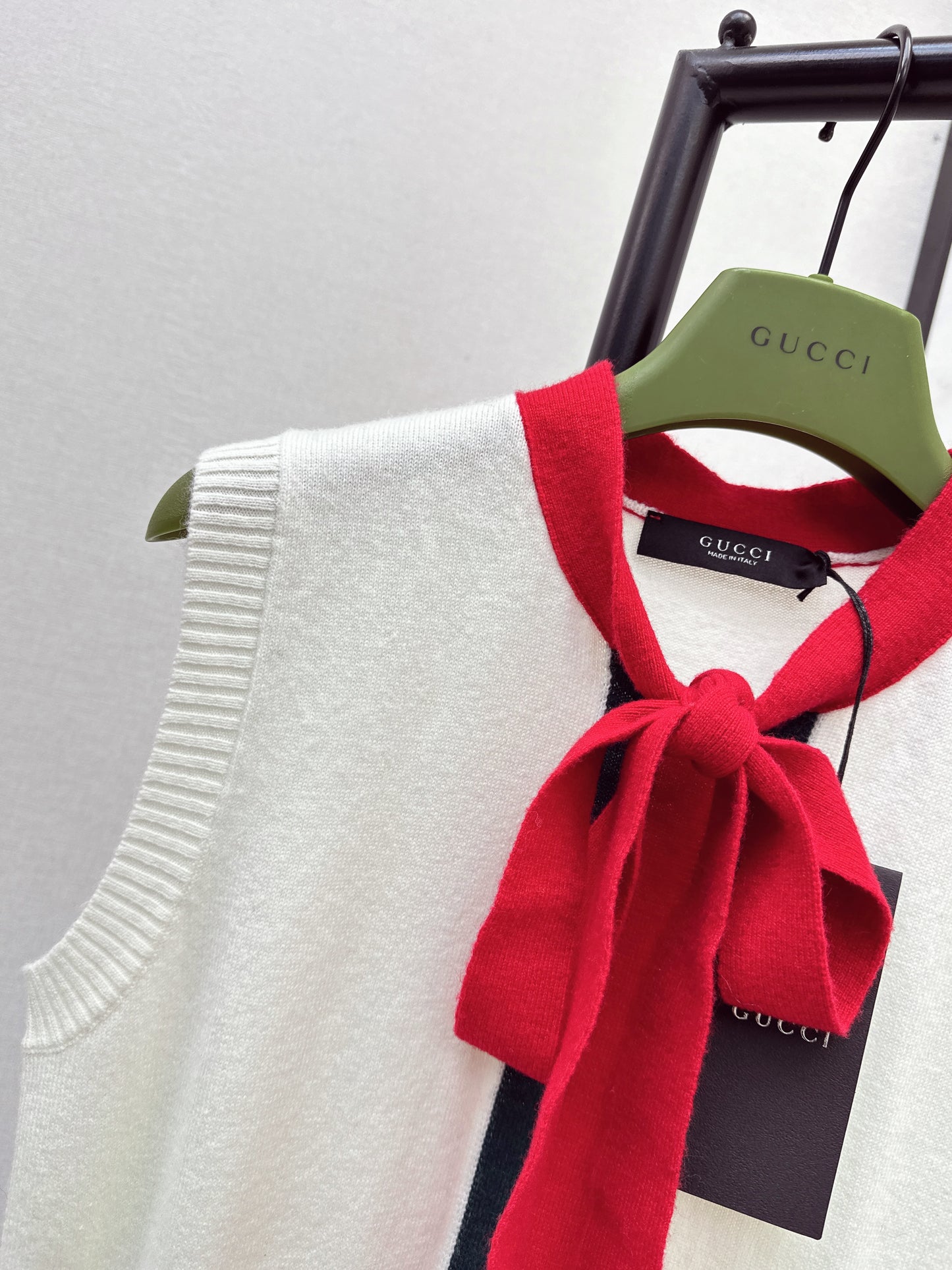 Webbing Cashmere Blend Vest
