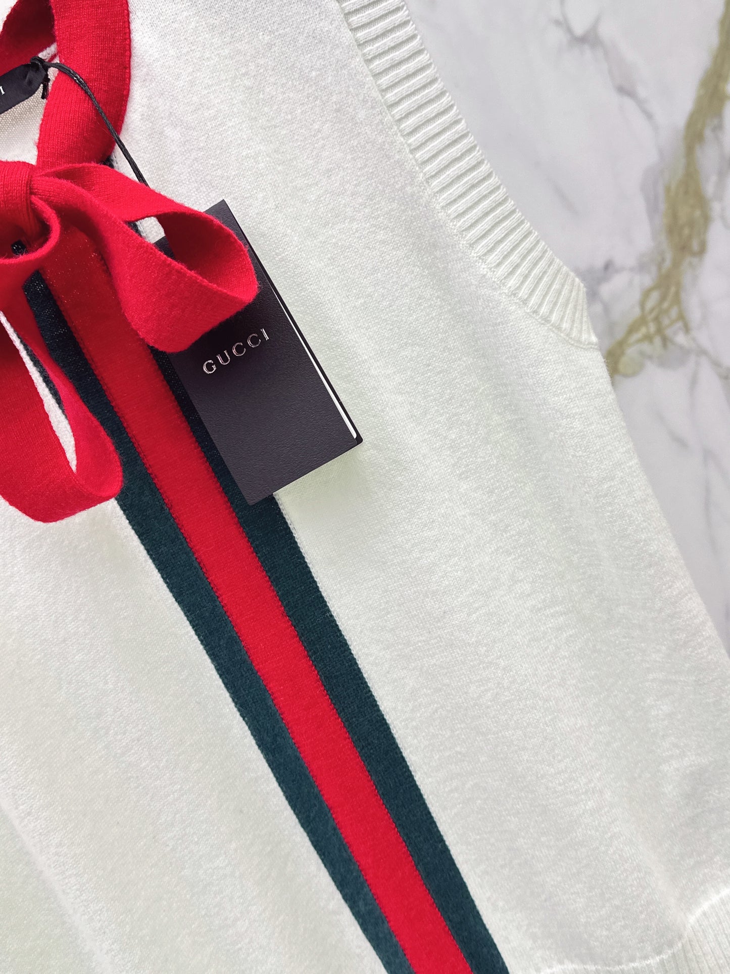 Webbing Cashmere Blend Vest