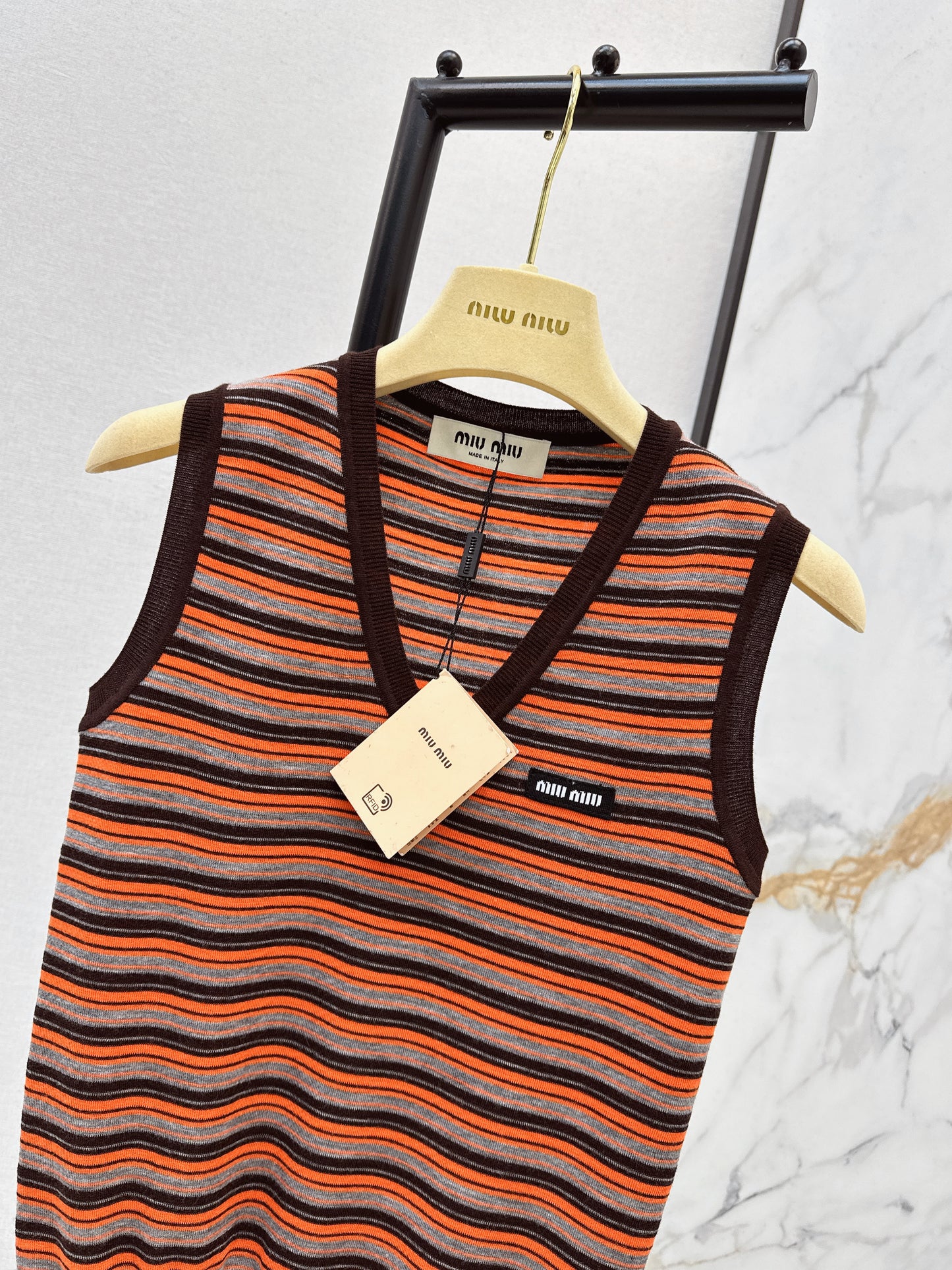 Striped Knit Vest