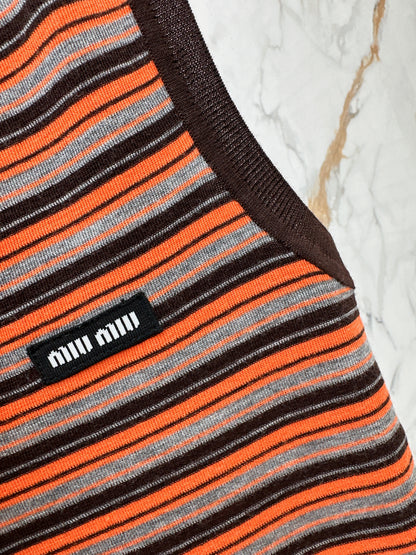 Striped Knit Vest