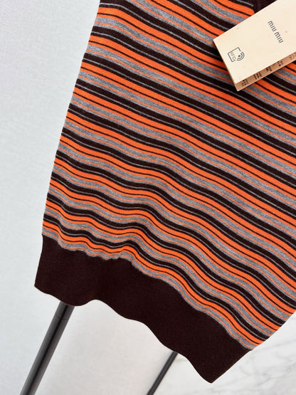 Striped Knit Vest