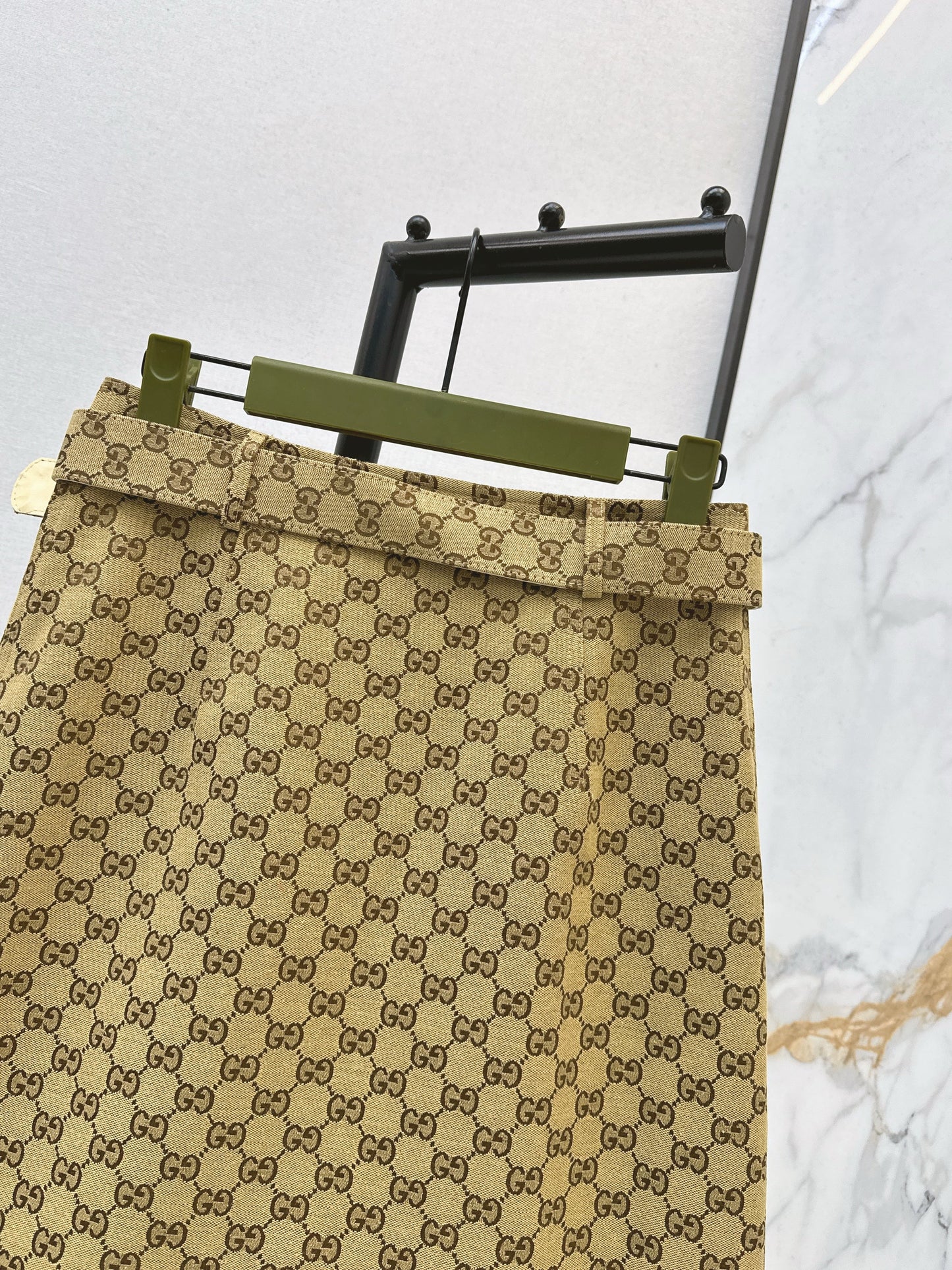 Midi-length skirt