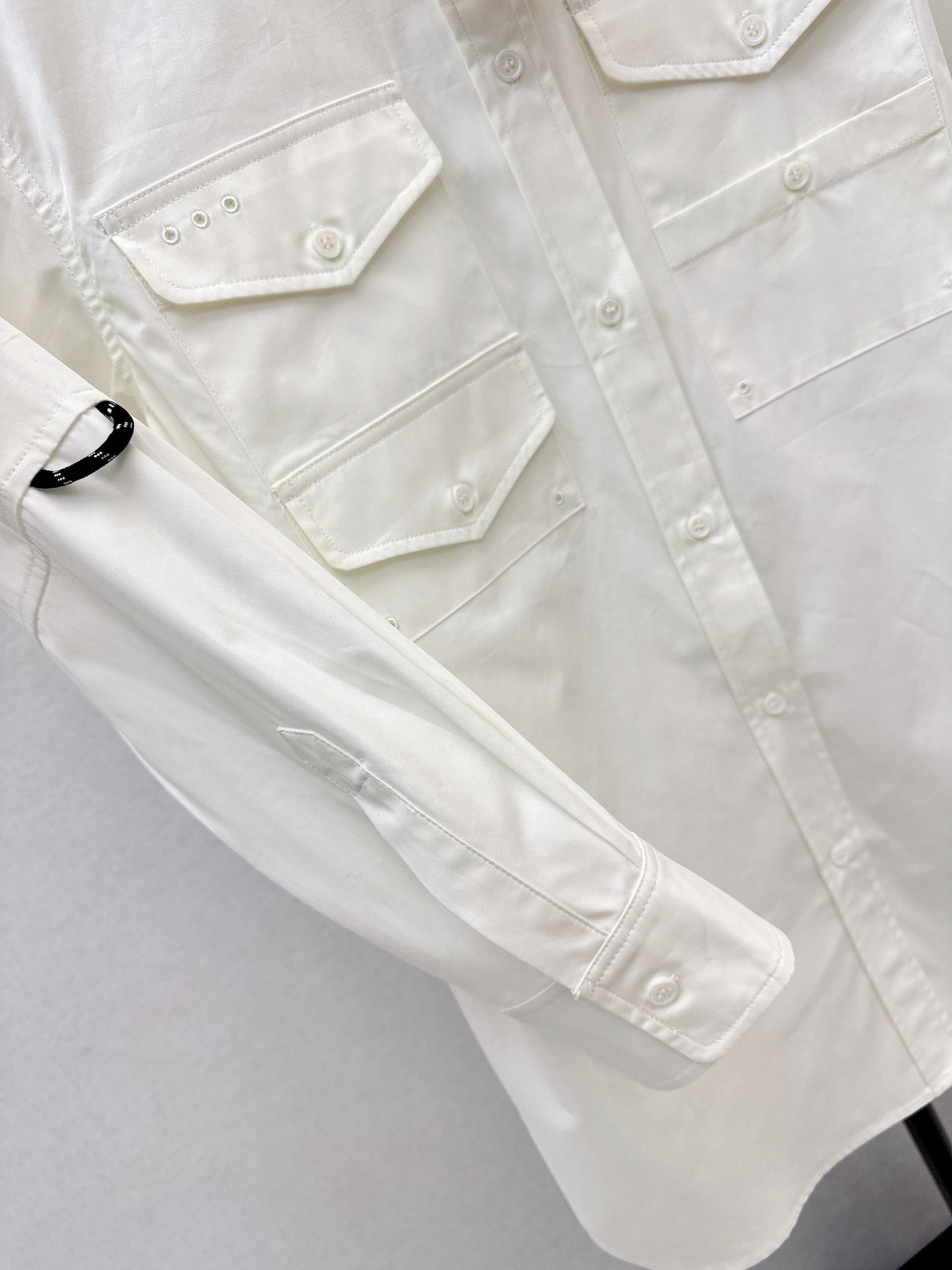 Embroidered Letter Shirt Dress