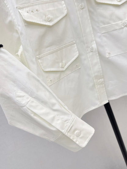 Short-length collared shirt