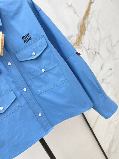Short-length collared shirt