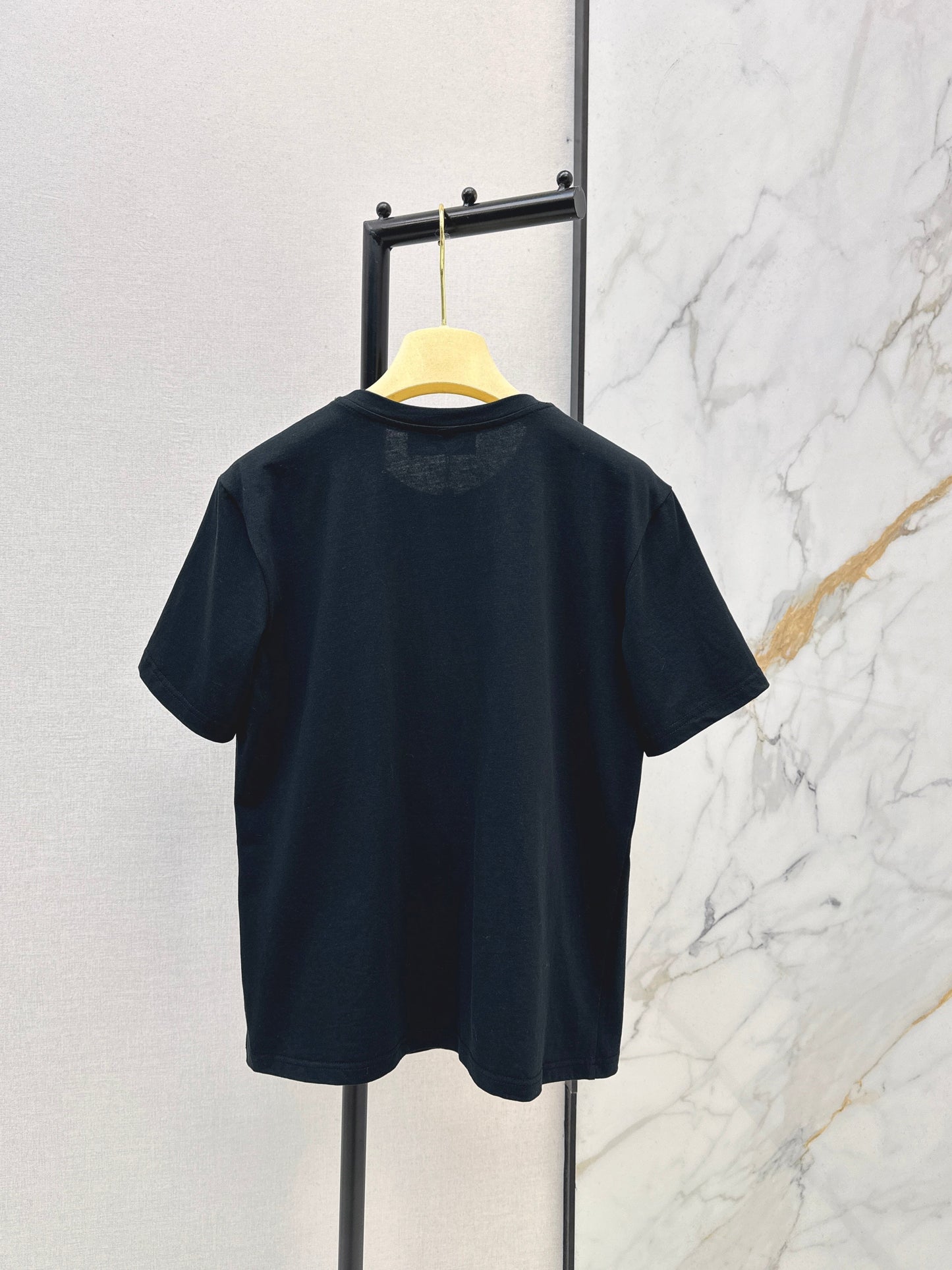 Embroidered and Beaded T-Shirt