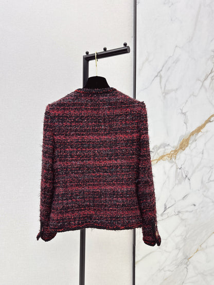 Woven Tweed Coat