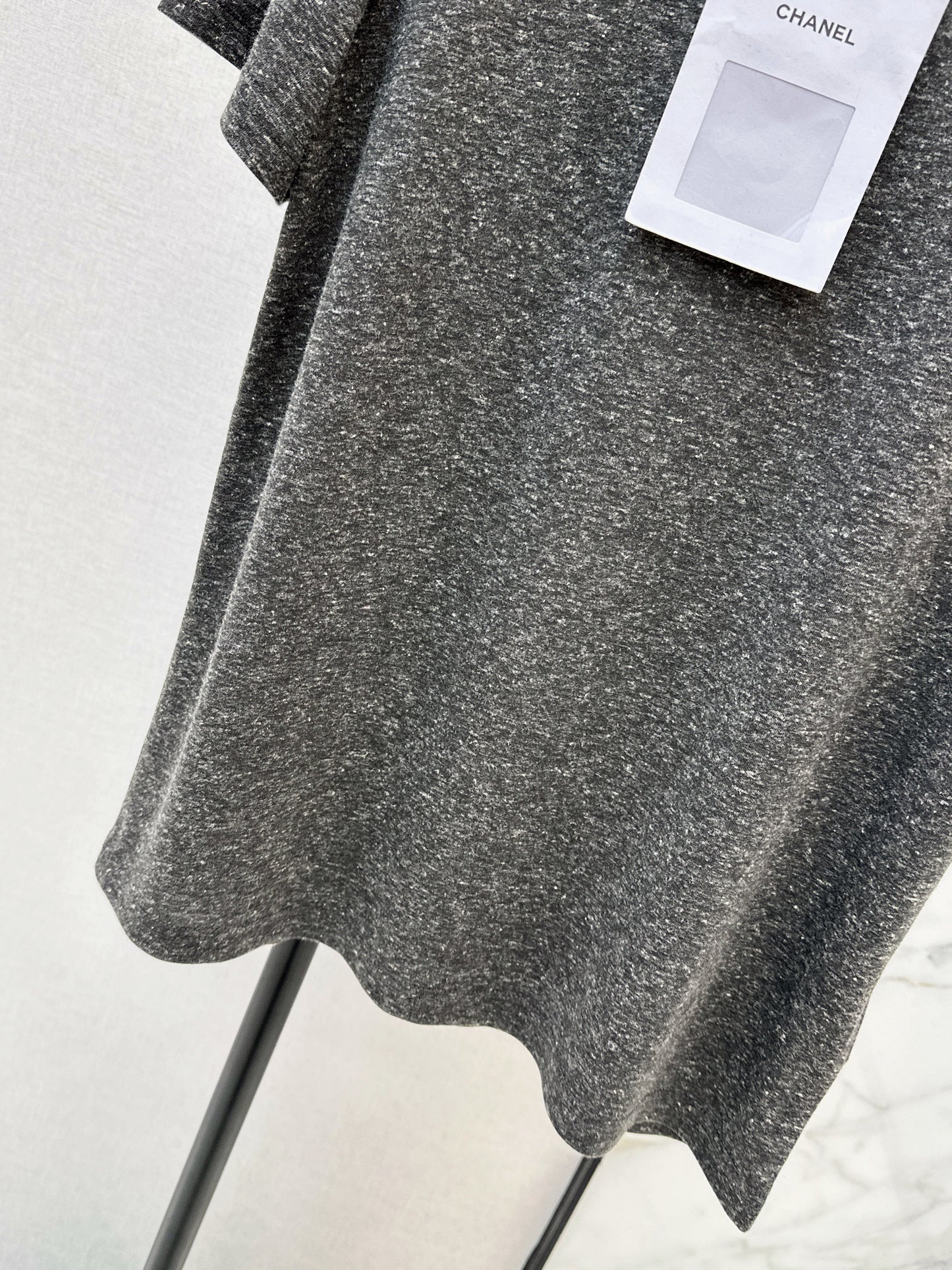 Beaded Neckline T-Shirt