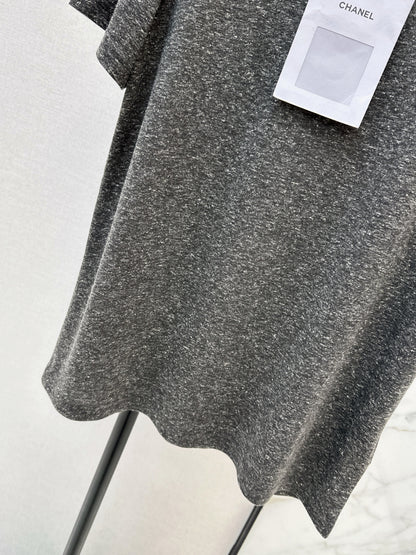 Beaded Neckline T-Shirt