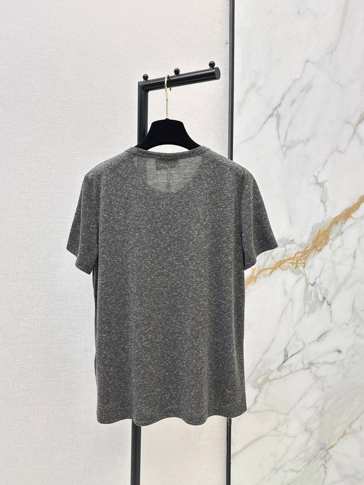 Beaded Neckline T-Shirt