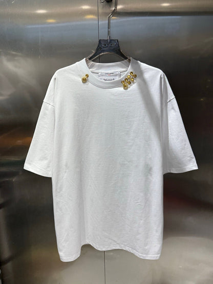 Crew neck short-sleeved shirt