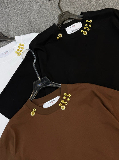 Crew neck short-sleeved shirt