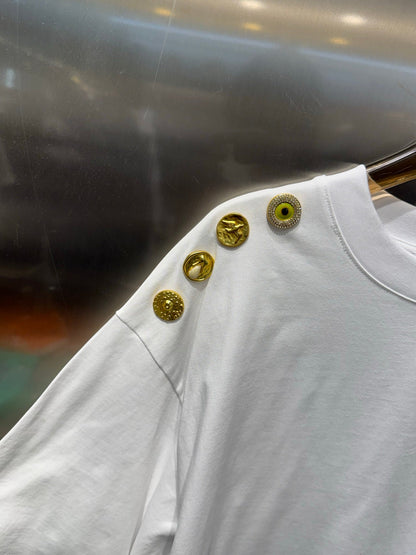 Crew neck short-sleeved shirt