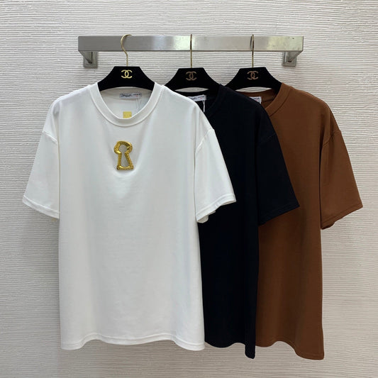 Crew neck short-sleeved shirt