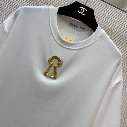 Crew neck short-sleeved shirt