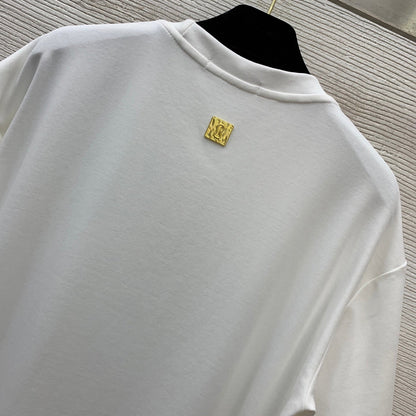 Crew neck short-sleeved shirt