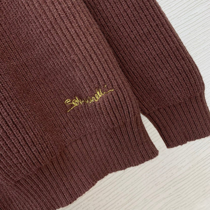 Stand-up collar sweater
