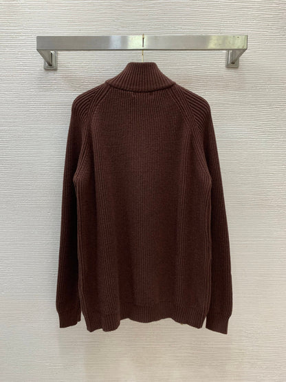 Stand-up collar sweater