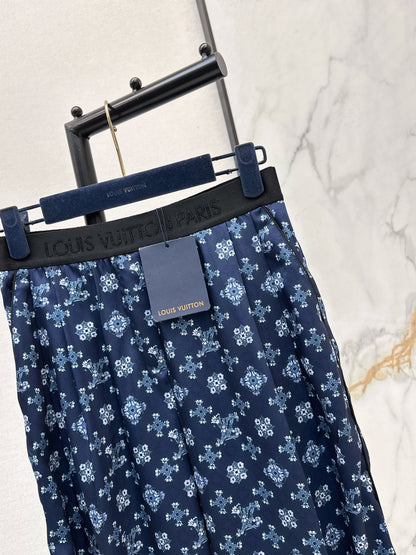 Elastic Waist Wide-Leg Pants