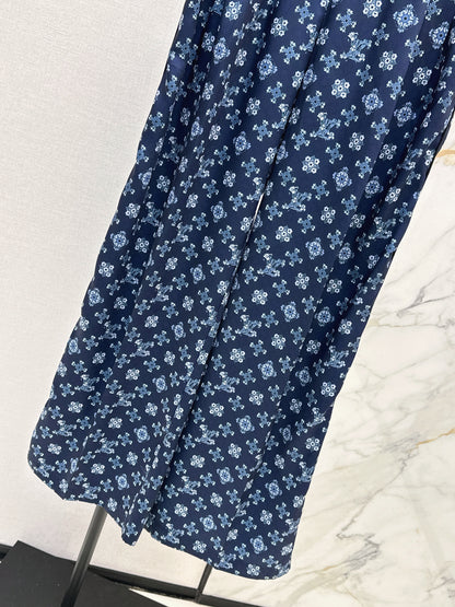 Elastic Waist Wide-Leg Pants