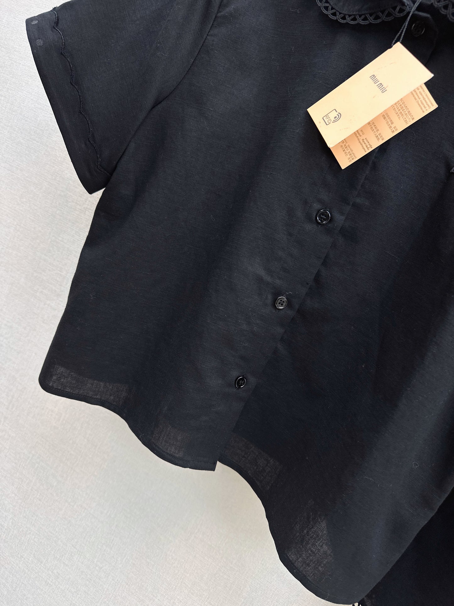 Small logo cropped shirt + skirt
