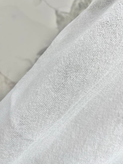 Butterfly Embroidered Hemp T-Shirt