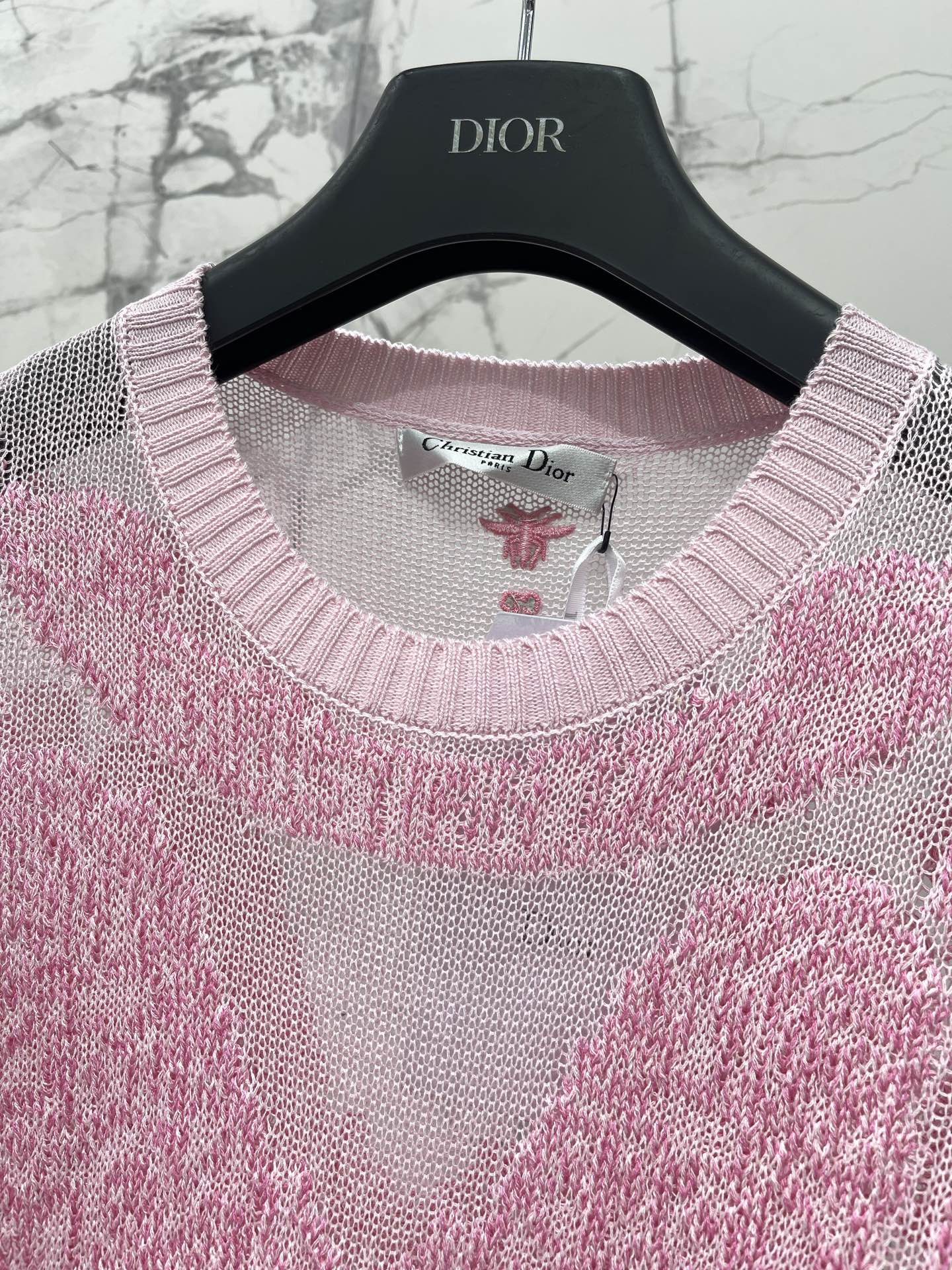 Sheer Butterfly Short-Sleeve Top