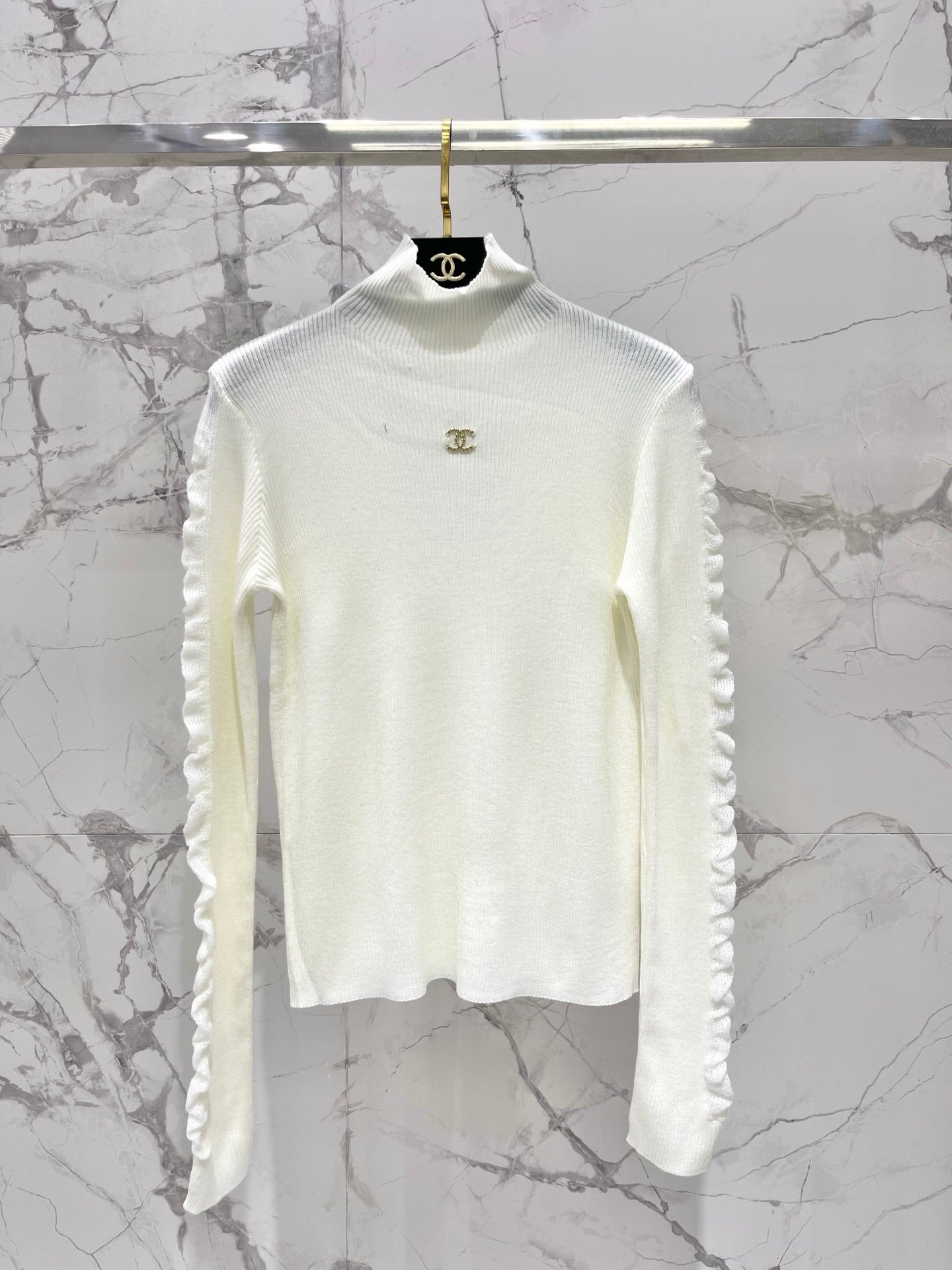 High-neck base layer sweater