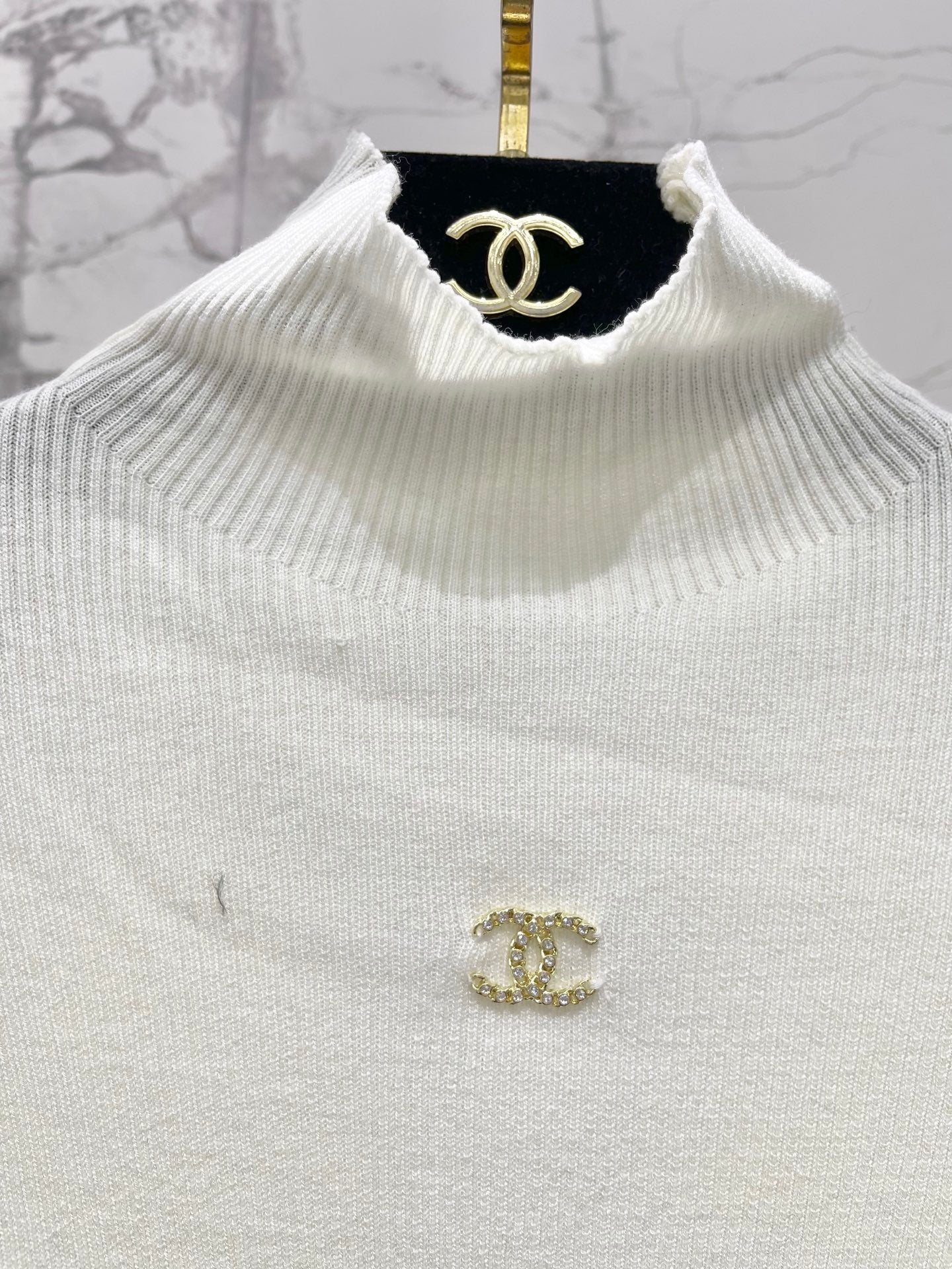 High-neck base layer sweater