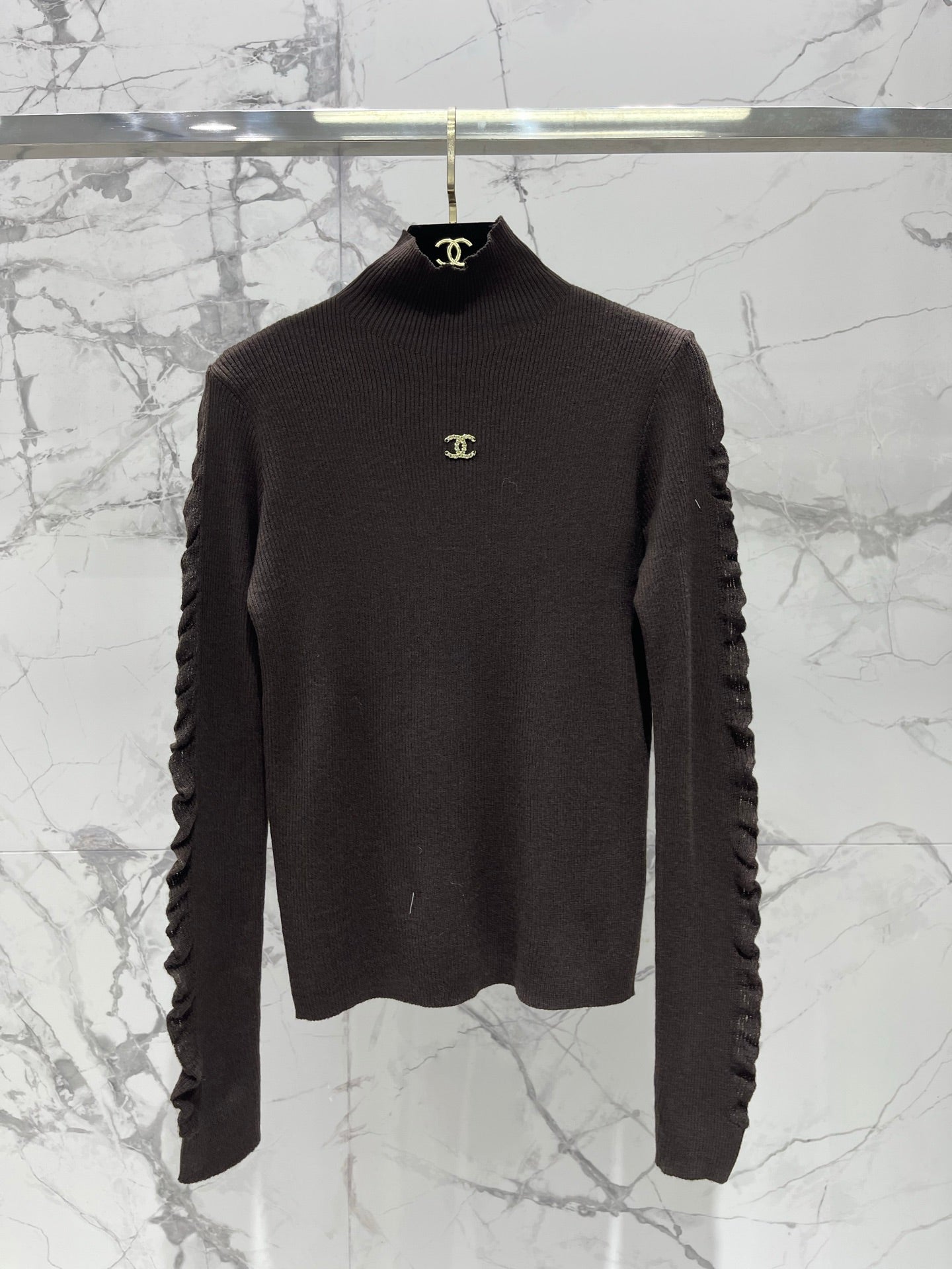 High-neck base layer sweater