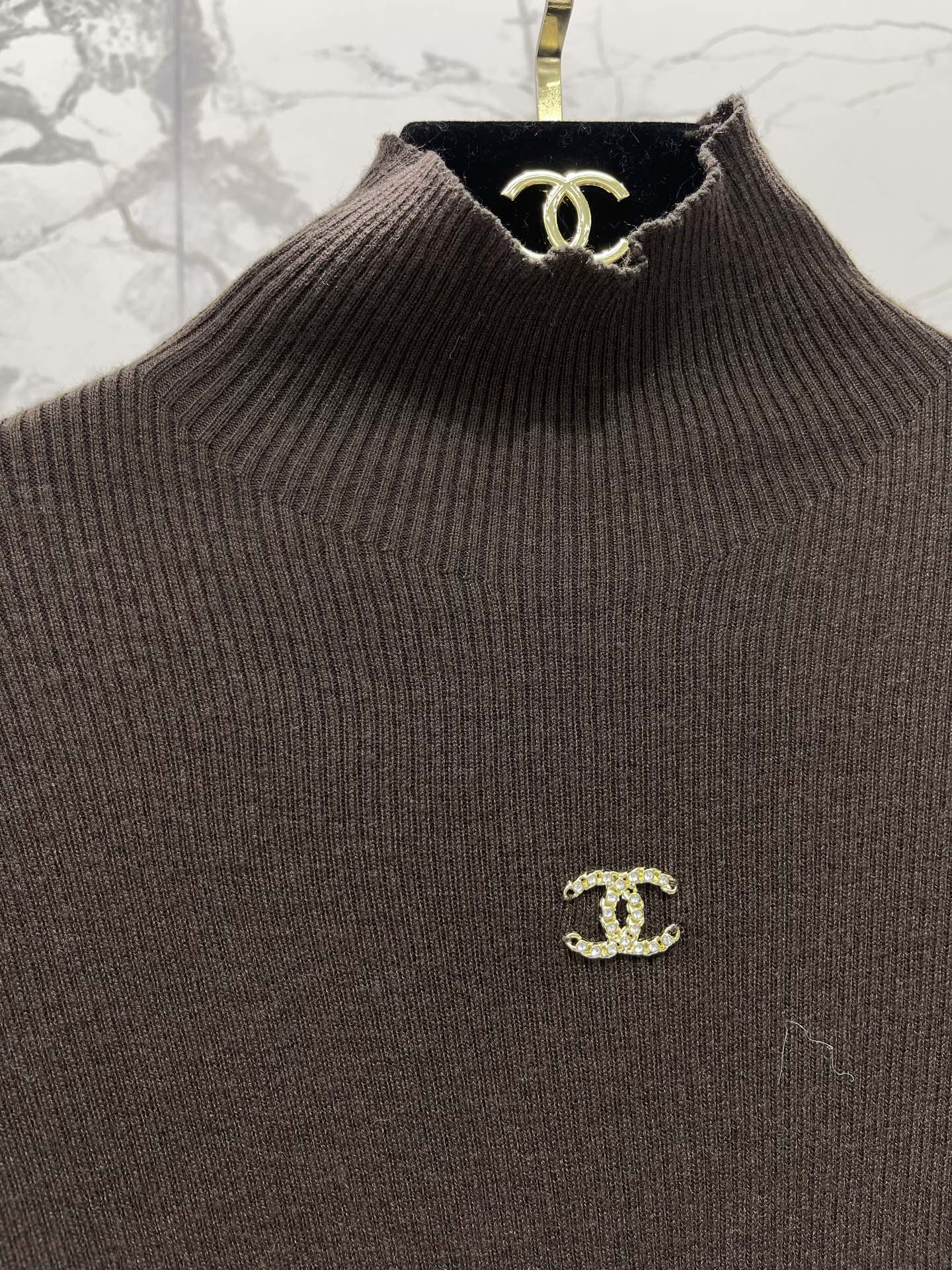 High-neck base layer sweater