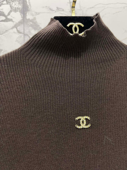 High-neck base layer sweater