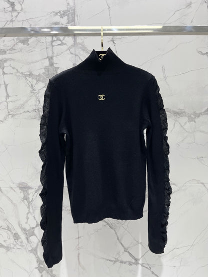 High-neck base layer sweater