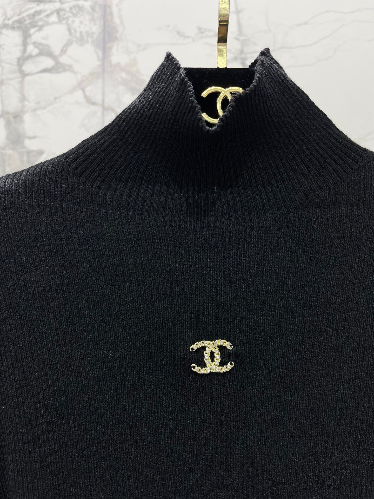 High-neck base layer sweater