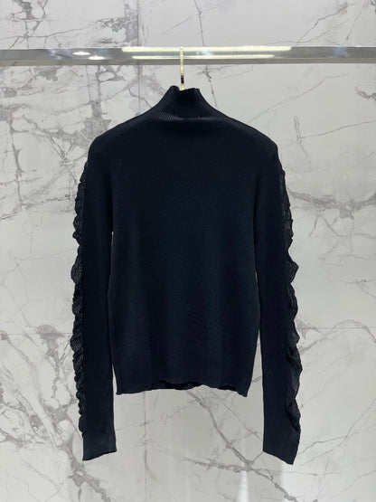 High-neck base layer sweater