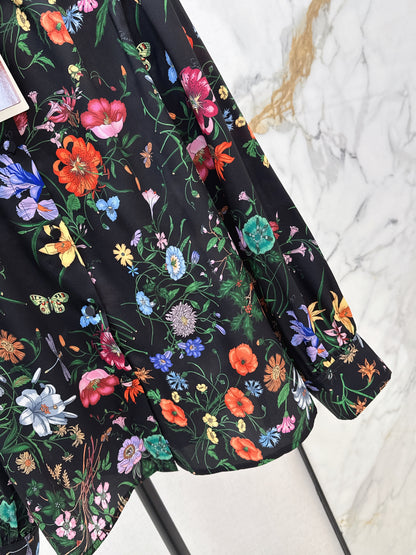Floral Silk Shirt