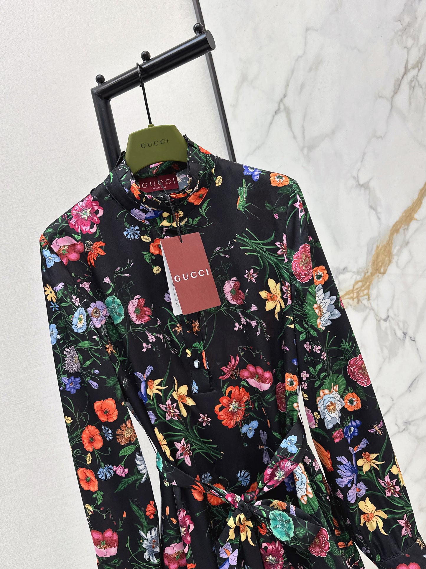Floral Silk Dress