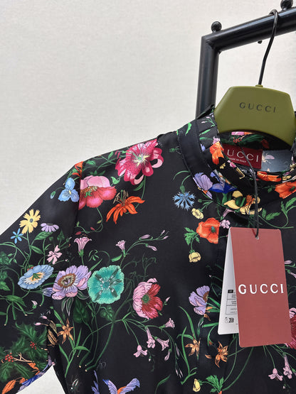 Floral Silk Dress