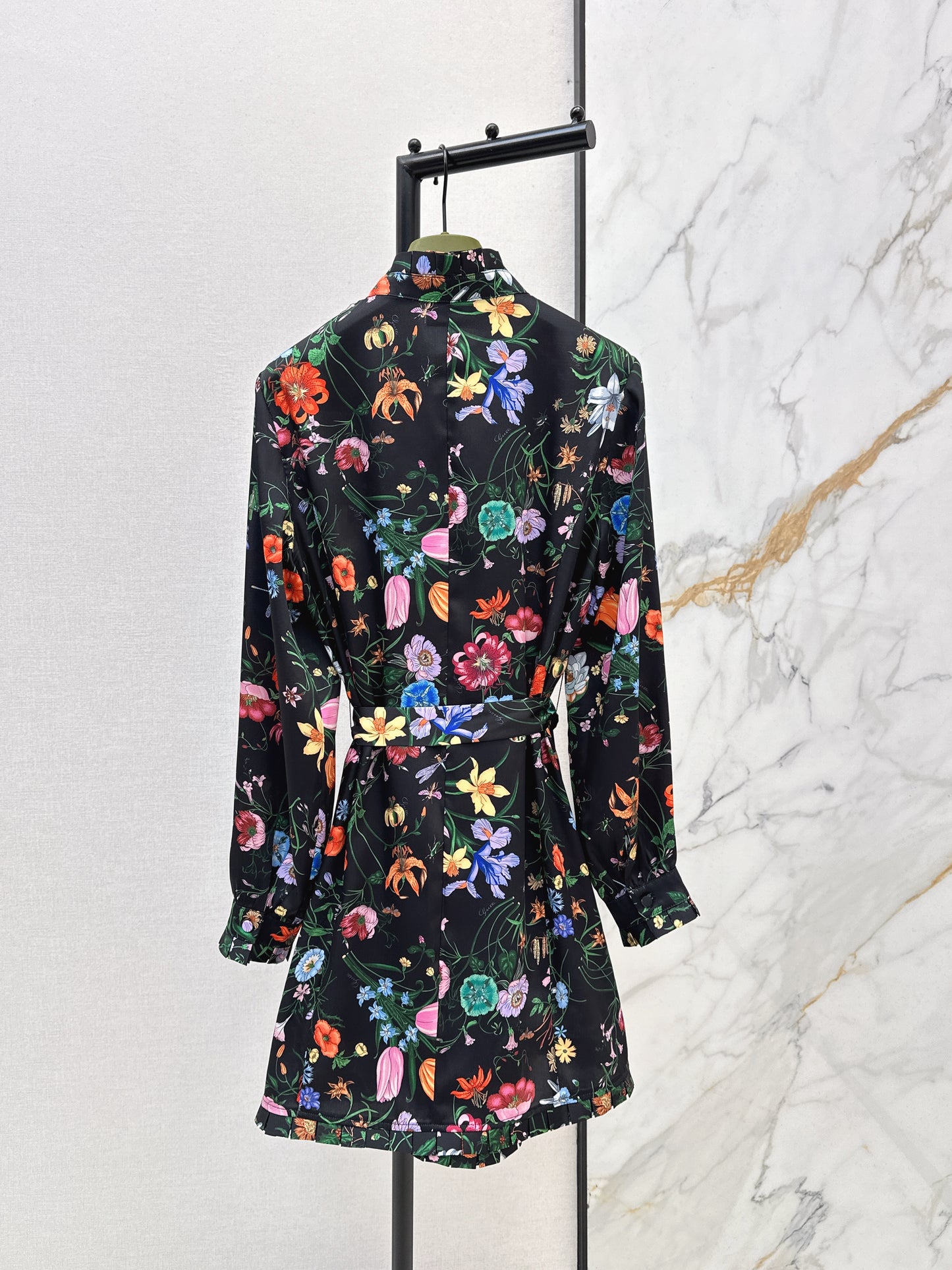 Floral Silk Dress