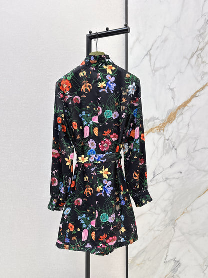 Floral Silk Dress