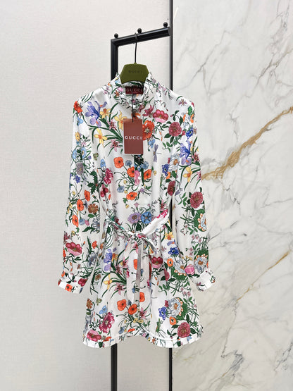 Floral Silk Dress