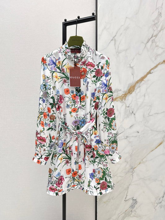 Floral Silk Dress