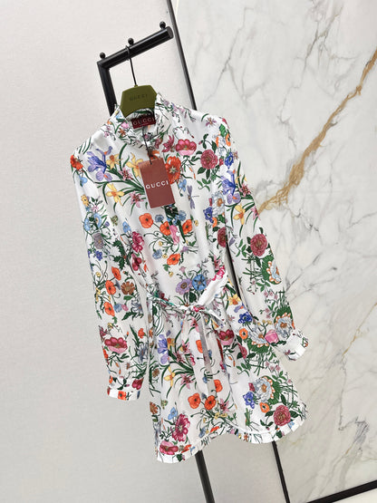 Floral Silk Dress