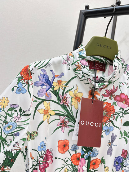 Floral Silk Dress