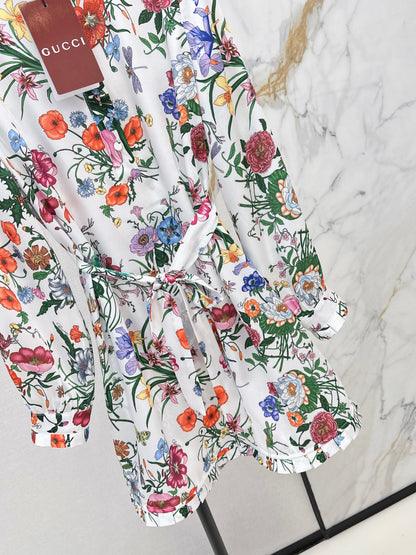 Floral Silk Dress