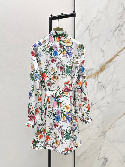 Floral Silk Dress
