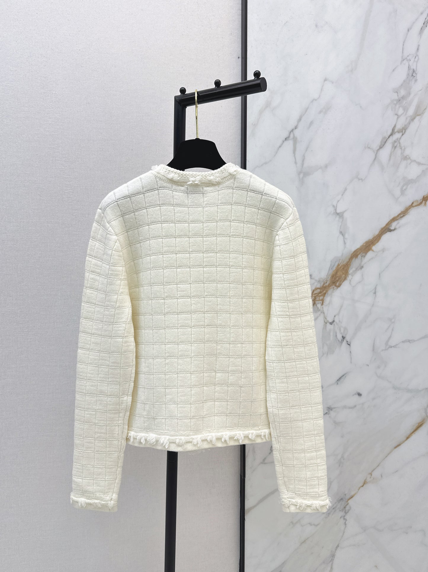 Crew Neck Knit Cardigan
