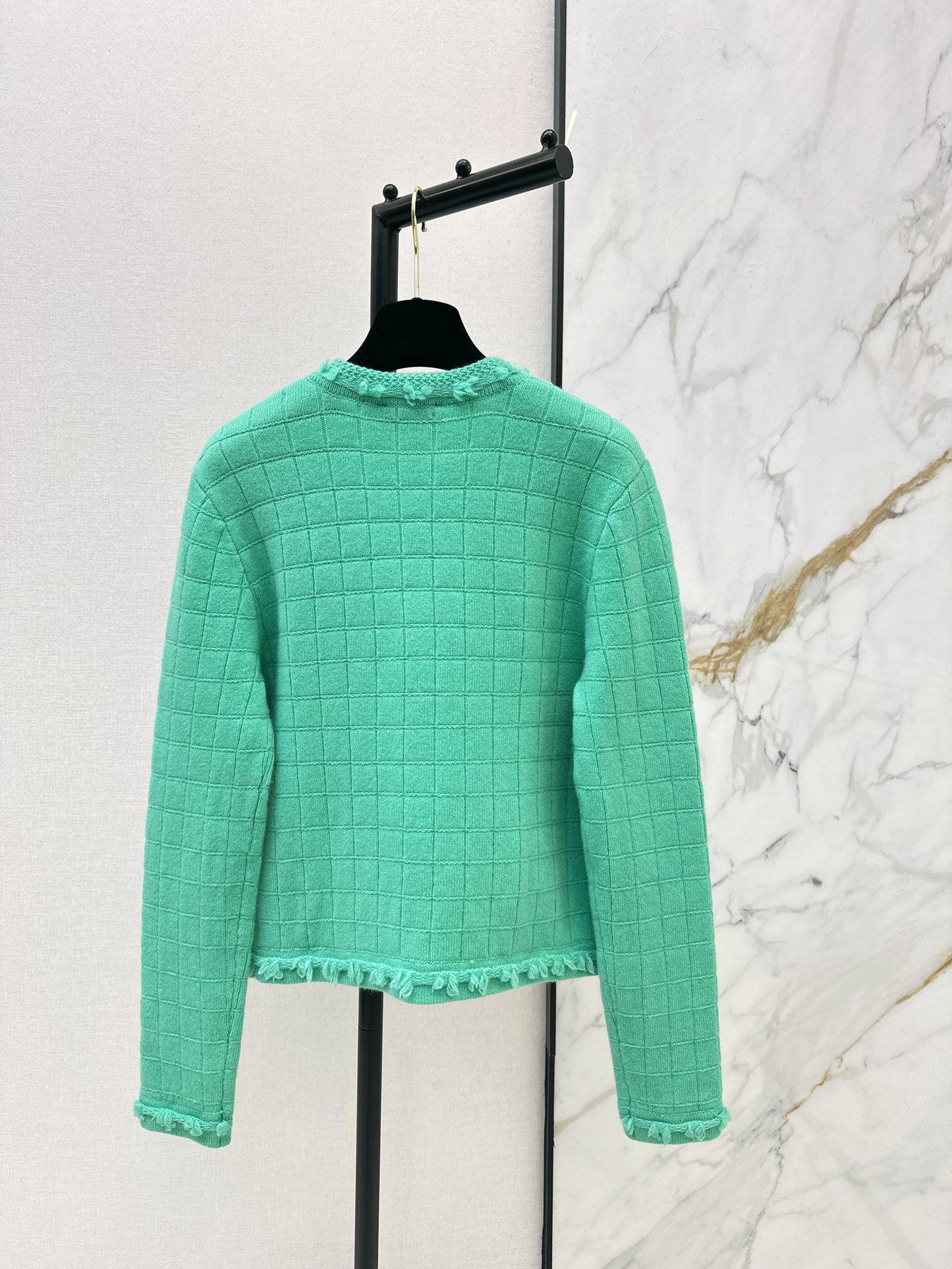 Crew Neck Knit Cardigan