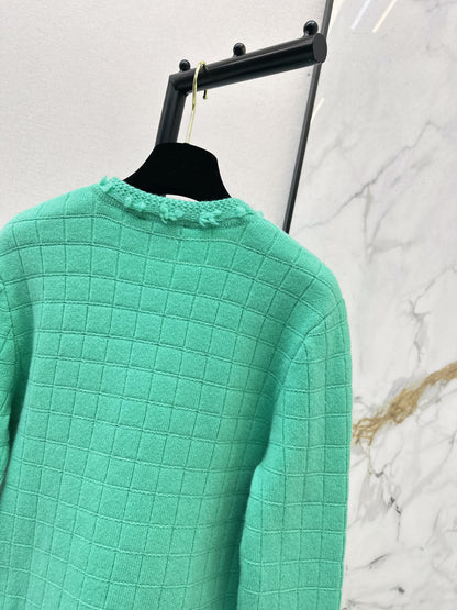 Crew Neck Knit Cardigan