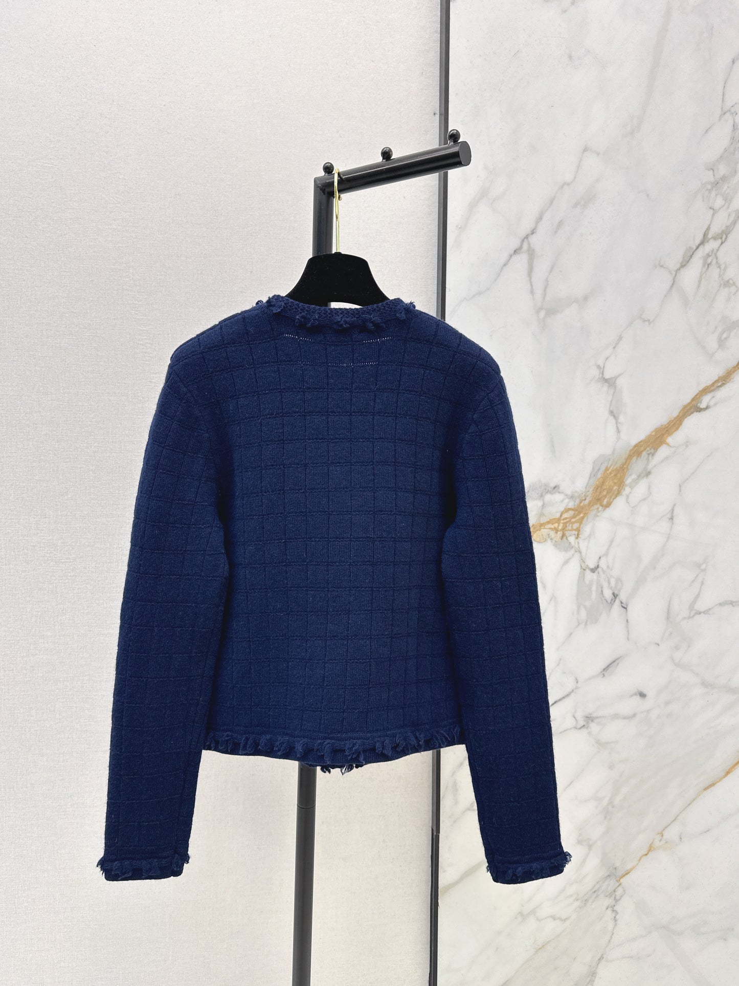 Crew Neck Knit Cardigan